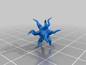d20 kraken dice tentacle 3d print model - Mito3D