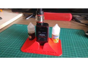 smok x-priv simple stand tool holders boxes cig e-cig vape holder vaping 3d print model - Mito3D