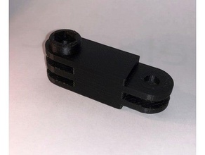 gopro 50mm dritto estensione del braccio fotocamera 3d print model - Mito3D