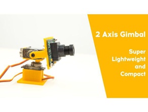 léger et compact microservo cardan la robotique de l'axe caméra pointeur 3d print model - Mito3D