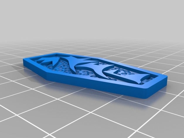 klingon darsek coin props greeblie martok star trek worf 3D print model - Mito3D