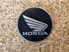 honda motorcycles logo sign 2d art 3d print model - Mito3D