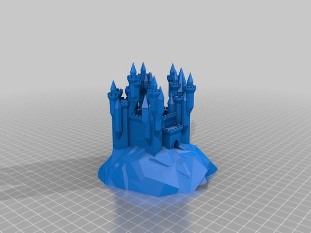 meu personalizados grande castelo gerador edifícios estruturas 3D print model - Mito3D