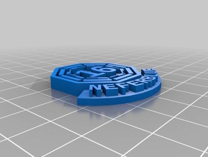 neferblue ingress level badge coins badges customized 3d print model - Mito3D