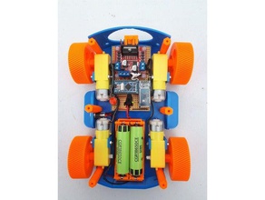 lego type de châssis la voiture rc des véhicules arduino microcontrôleur jouet 3d print model - Mito3D