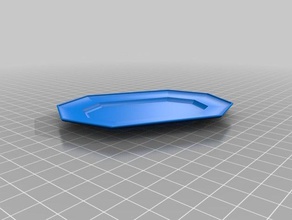longplate teller 8 sides octa household 3d print model - Mito3D