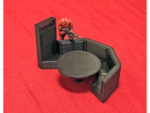 bistro media table- 28mm sci-fi terrain props infinity game wargame 3d print model - Mito3D