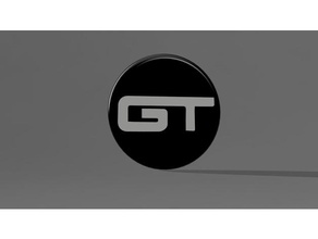 gt logotipo da substituição 3d impressão gt2 mustang 3d print model - Mito3D