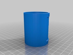 mon personnalisés cylindrique lithopane 2d l'art 3d print model - Mito3D
