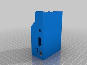 raspberry pi 3 case hole 16mm button electronics 3d print model - Mito3D