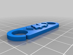 2018 konferans klibi Anahtarlık rozet fermuar 3d print model - Mito3D