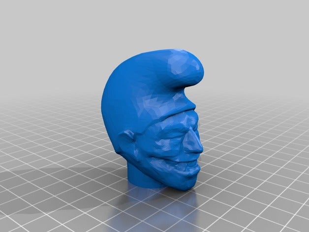 smiley d'autres sourire heureux schtroumpf 3D print model - Mito3D