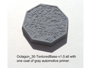 octogonal em miniatura figura 20 bases de 50mm largura jogos base rpg tampo mesa wargaming 3d print model - Mito3D