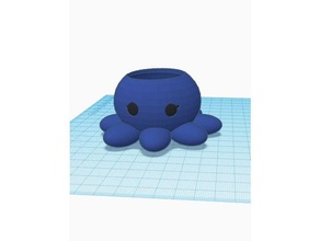 octopus holder containers 3d print model - Mito3D