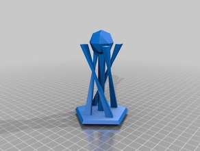 twisted trophy 3d printing art trophy cup