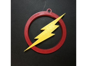 flash logo iki parça işaretler logoları 3d print model - Mito3D