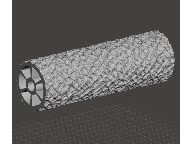 cobblestone seamless texture roller rolling pin 6 wide games 3D print model - Mito3D