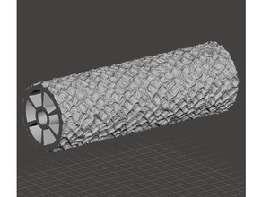 cobblestone seamless texture roller rolling pin 6 wide games 3d print model - Mito3D