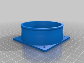 80mm Lüfter 3in duct-adapter tools angepasst 3d print model - Mito3D