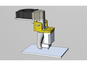tevo tarantula modular x-carriage stock single hotend fan 3d printer parts 3d print model - Mito3D