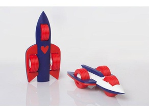 double-sided rocket toy game accessories 3d print model - Mito3D
