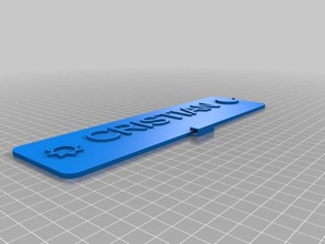 cristian office personalizzato 3d print model - Mito3D