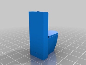 wc dama senseo 3d impressão casa muecas a miniatura roca armário de água corsário 3d print model - Mito3D