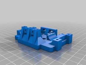 hypercube x-carriage integrated belt tensioner modified 3d printer parts 3d print model - Mito3D