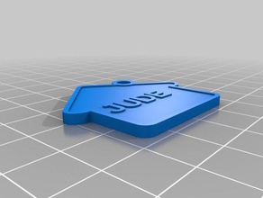 jude i portachiavi personalizzato 3d print model - Mito3D