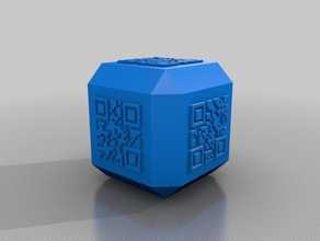 qr kodunu zar 3d print model - Mito3D