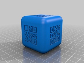 código qr dados 3d print model - Mito3D