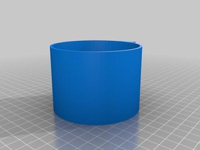 cup holder 2v2 rounded automotive jeep xj 3d print model - Mito3D