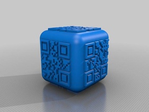 codice qr dadi 3d print model - Mito3D