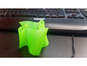 throwing star vase decor neon stars 3d print model - Mito3D