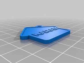 karam-Taste Schlüsselanhänger angepasst 3d print model - Mito3D