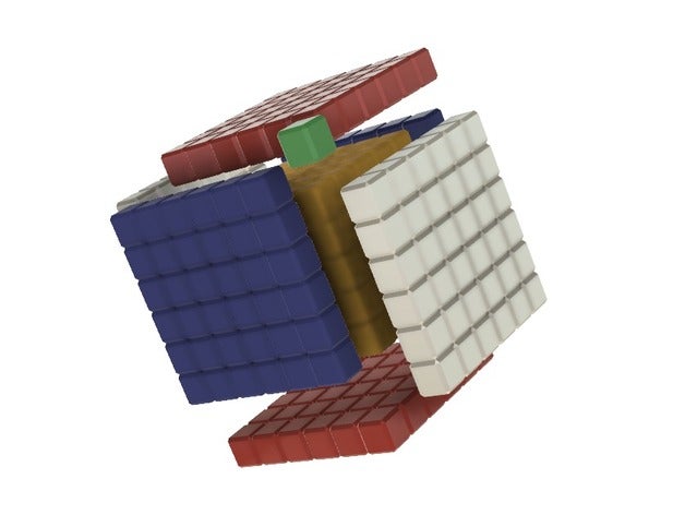 siete cubo de seis cinco unidad cube73 13 53 +63 matemáticas arte 3D print model - Mito3D