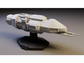 expanse rocinante 20 scale 1288 vehicles mars sci-fi space ship syfy 3d print model - Mito3D