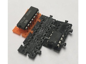 ic chip extensible cloth engineering 3d print model - Mito3D