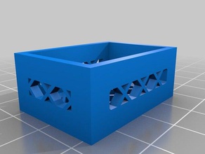 meu personalizados lattice caixa contentores 3d print model - Mito3D