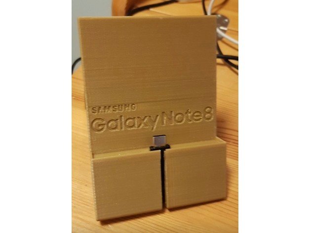 samsung galaxy note 8 phone stand mobile 3D print model - Mito3D