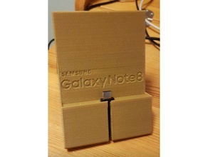 samsung galaxy note 8 telefono stand mobile 3d print model - Mito3D
