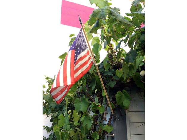 flag mount-Ecke Dekor amerikanische Flagge fahnenmast fahnenhalter pole 3D print model - Mito3D