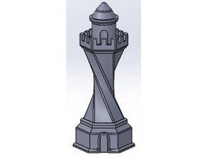 Loft, sechseckigen Turm Skulpturen 3d print model - Mito3D