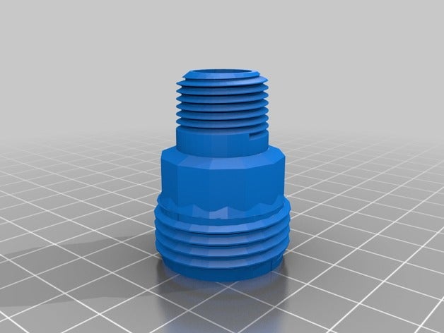 38 npt mangueira de jardim do sexo masculino, masculino ao ar livre 3-8 38npt adaptador macho 3D print model - Mito3D