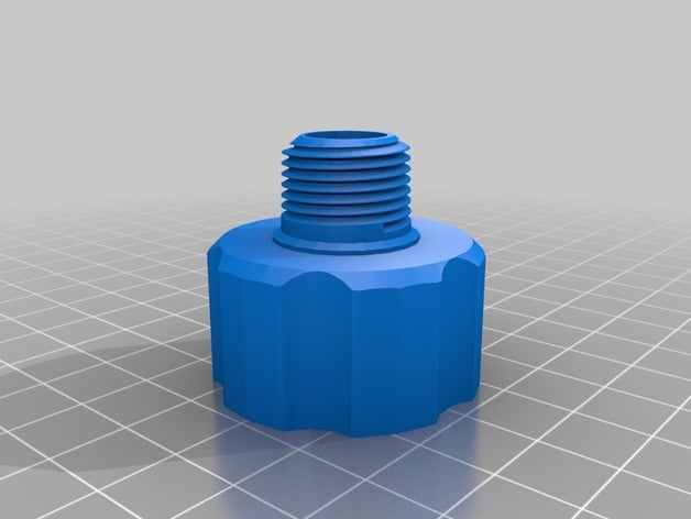 38 erkek bahçe hortumu npt dişi açık 3-8npt 38npt adaptör 3D print model - Mito3D