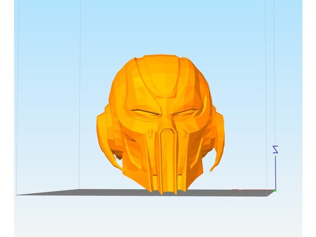 cyber sub zero 3d drucken Helm mortal kombat 3D print model - Mito3D