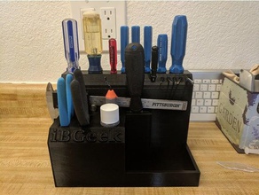 desktop tool holder 3d printer accessories tools organizer storage 3d print model - Mito3D