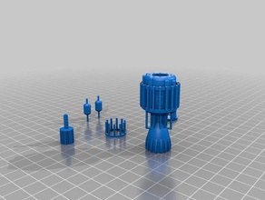 nuclear rocket engine other 3d print model - Mito3D