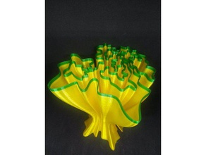 wavey corallo vaso sculture arredamento la decorazione decorativo di fiori per casa spirale twisted i vasi modalità 3d print model - Mito3D