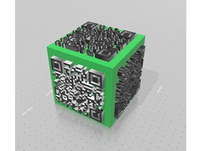 useless qr code cube toys games 3d print model - Mito3D
